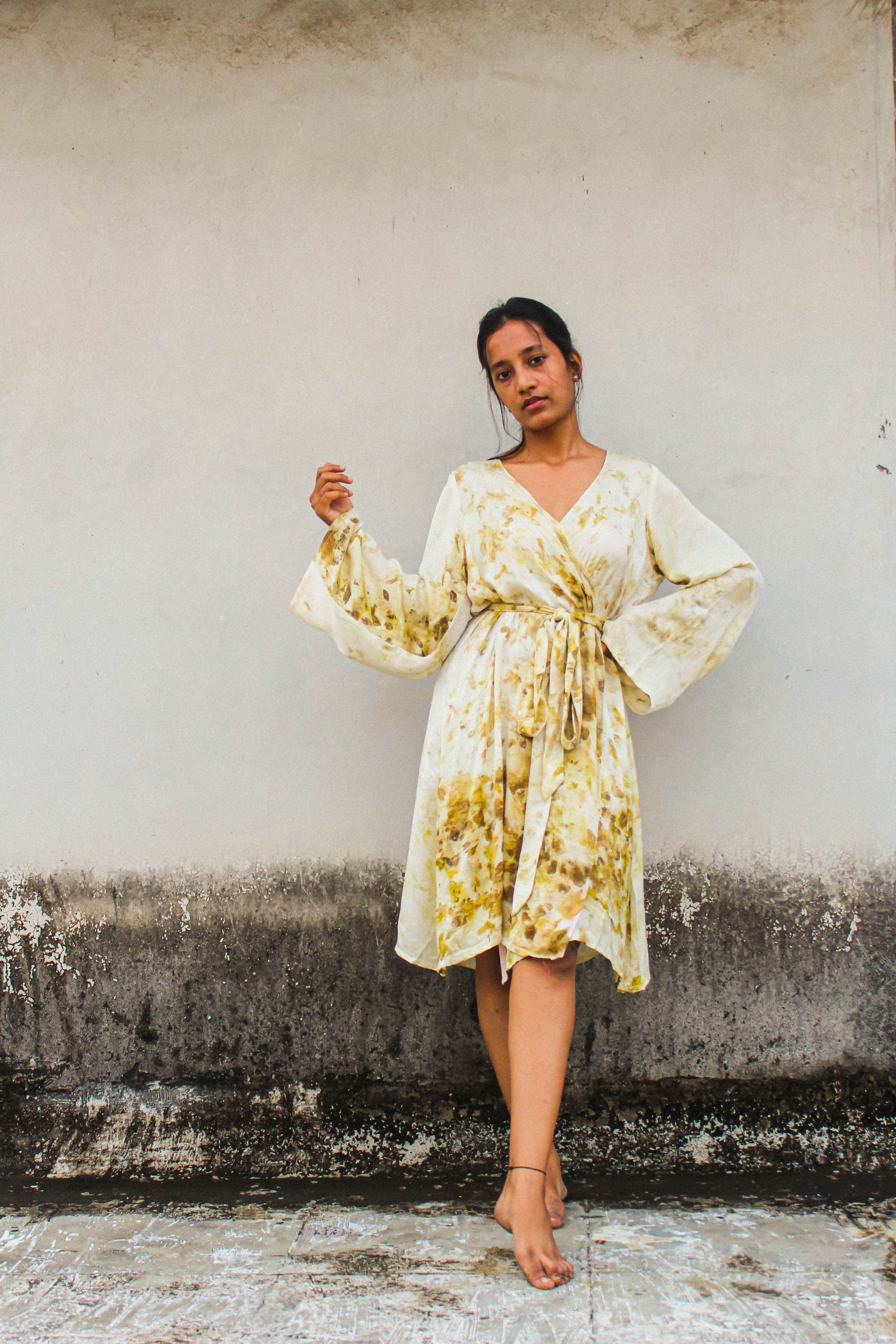 Onion Peel Print One-Piece